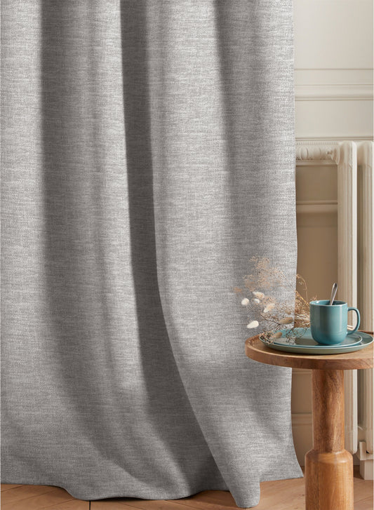 Amore Plain Cotton Room Darkening Curtains | Modern Elegance | Sage Green | Set of 2 | Fully Customizable