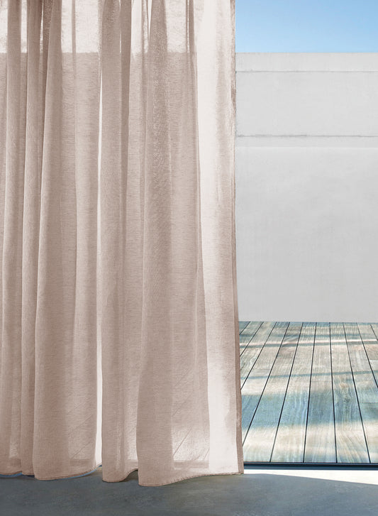 Casper Sheer Curtain | Pale Brown