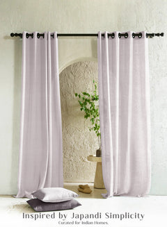 Amore Plain Sheer Curtains | Airy Elegance & Soft Light Filter | Off White | Set of 2 | Fully Customizable