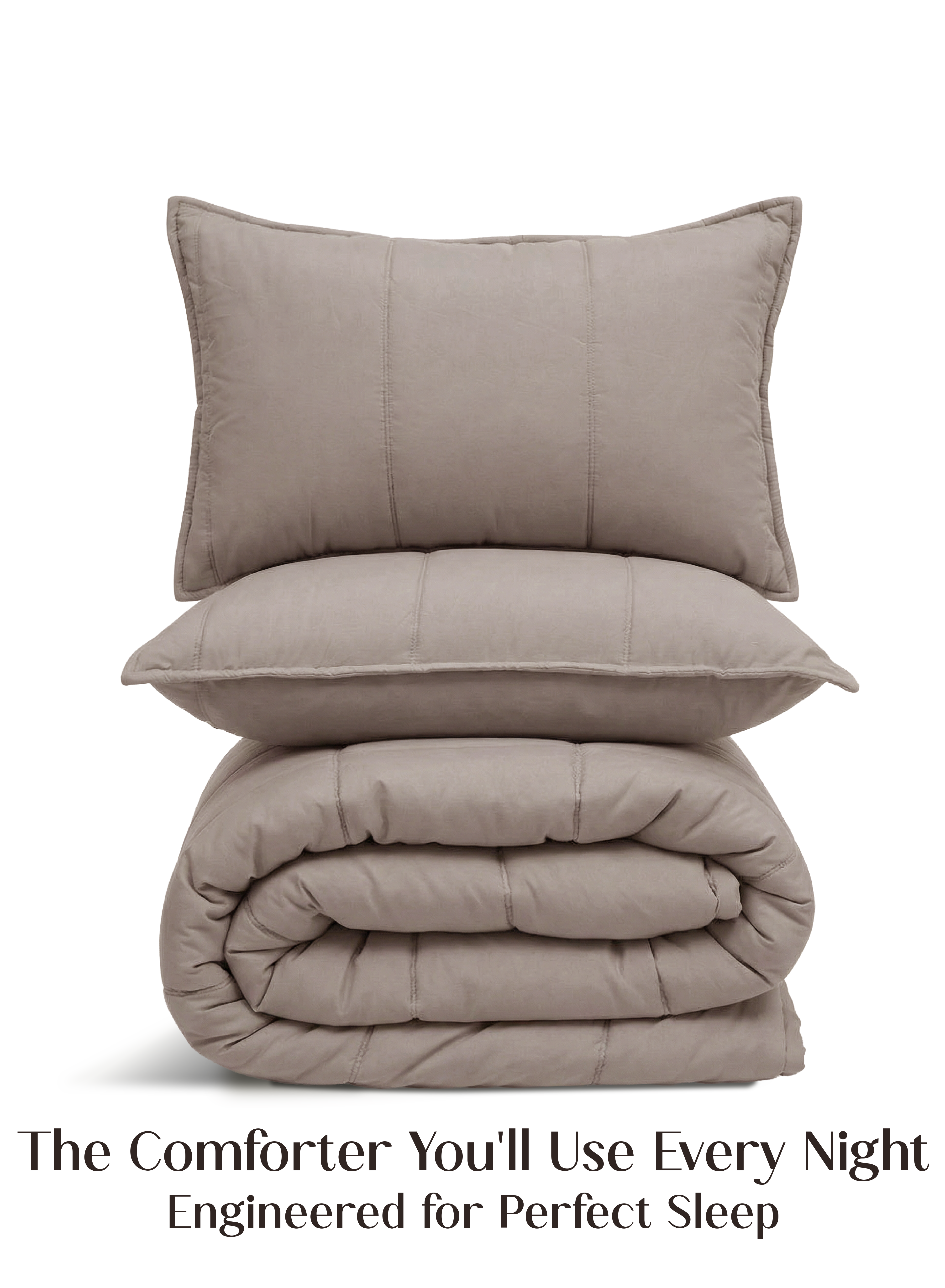 Cocoon 5-Piece AC Comforter Set | Earthy Beige