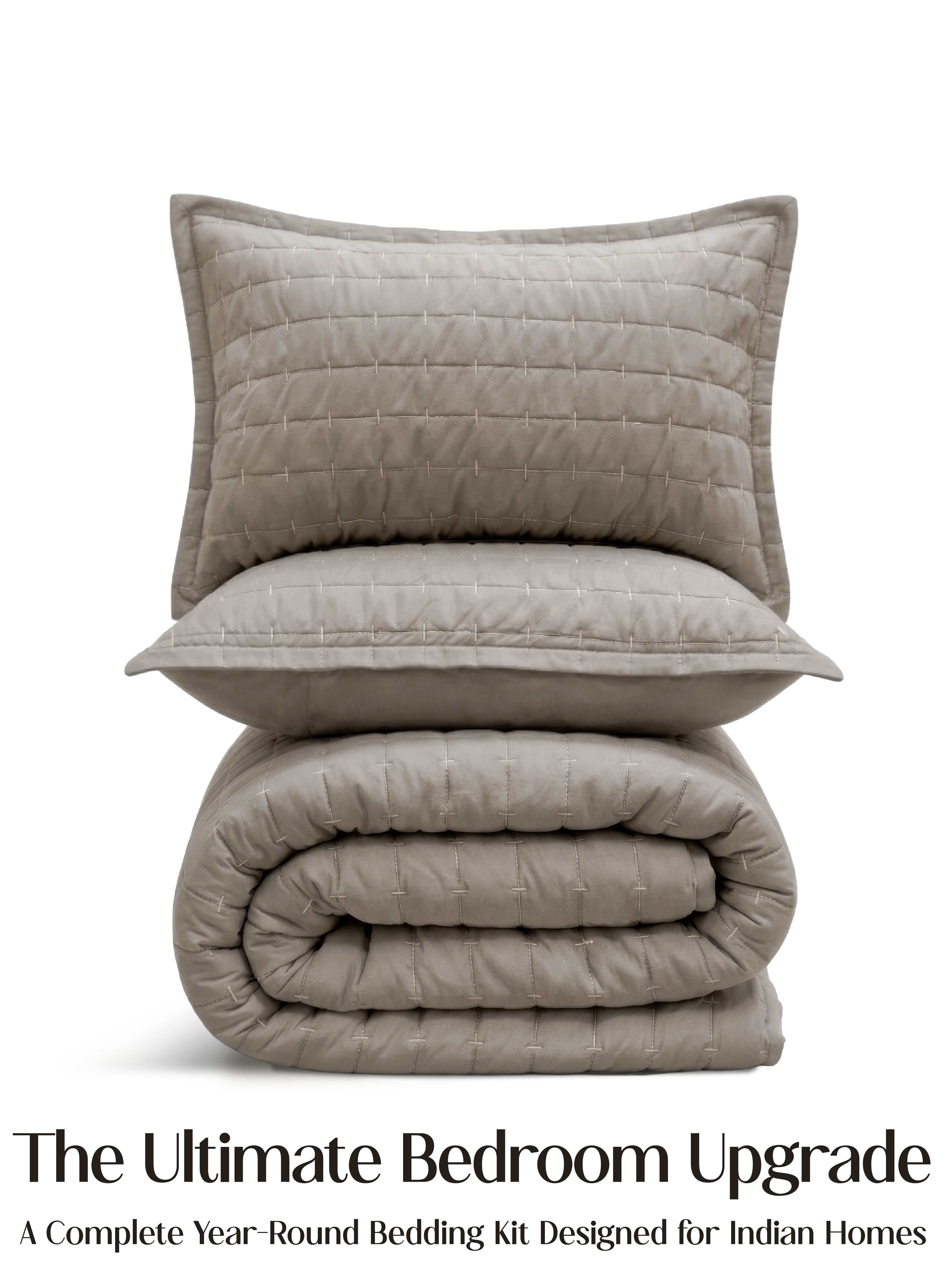 CloudTouch™ 8-Piece Bedding Set | Latte Crème