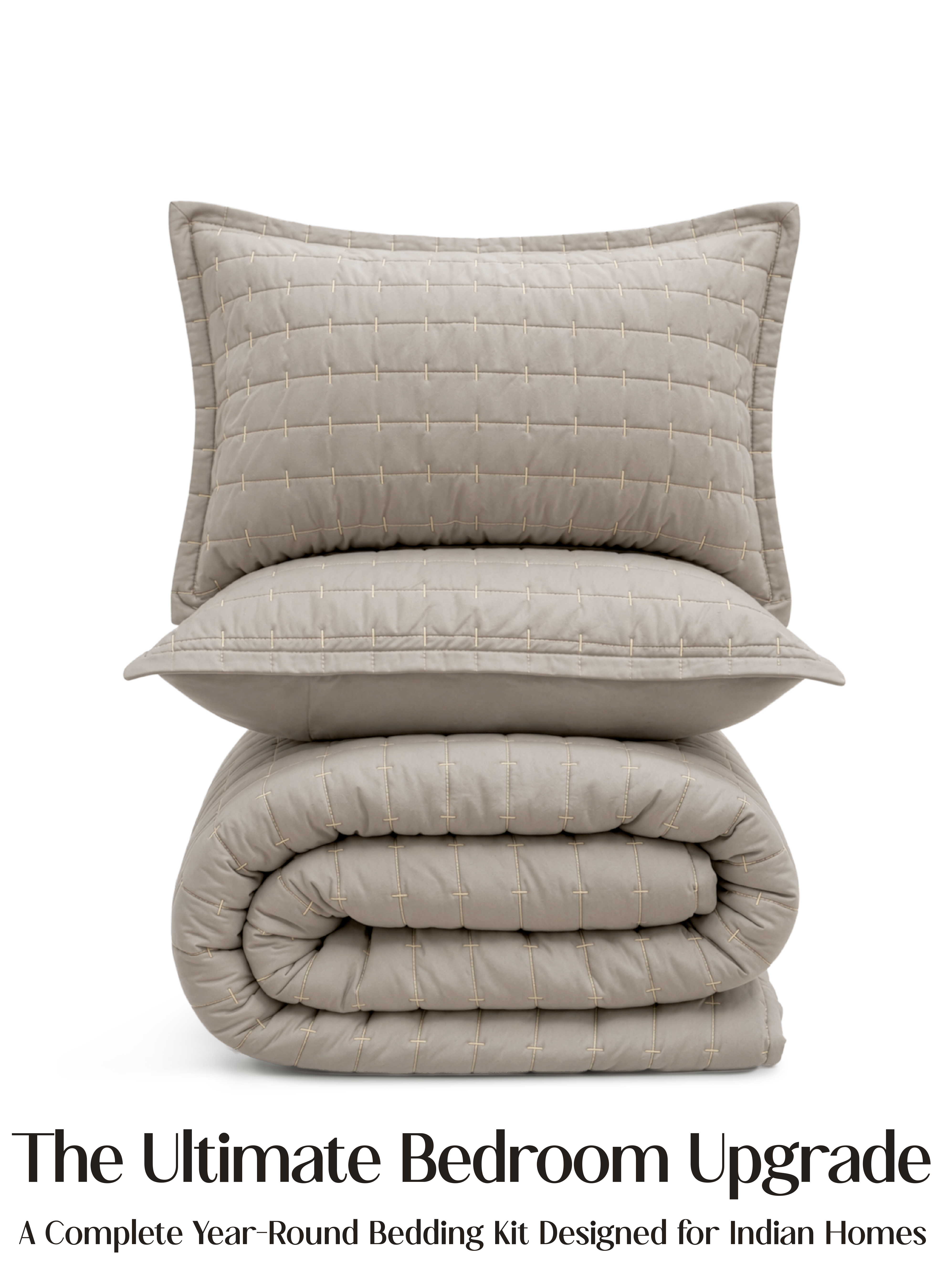 CloudTouch™ 8-Piece Bedding Set | Latte Crème