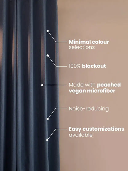 Minimal Elegance 100% Blackout Curtain
