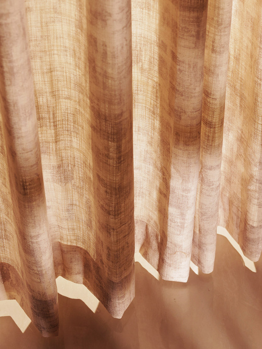 Rustic Vibes Pure Cotton Curtains l Set of 2