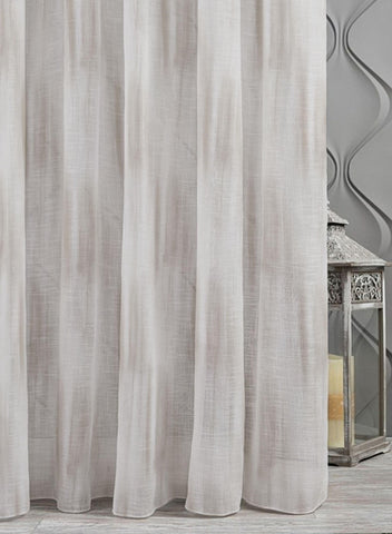 Farella Sheer Curtain | Chrome White