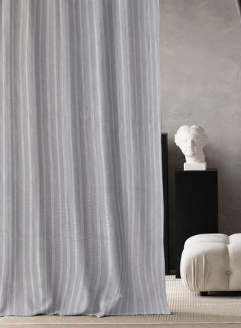 Lyon Cotton Curtain | Gray