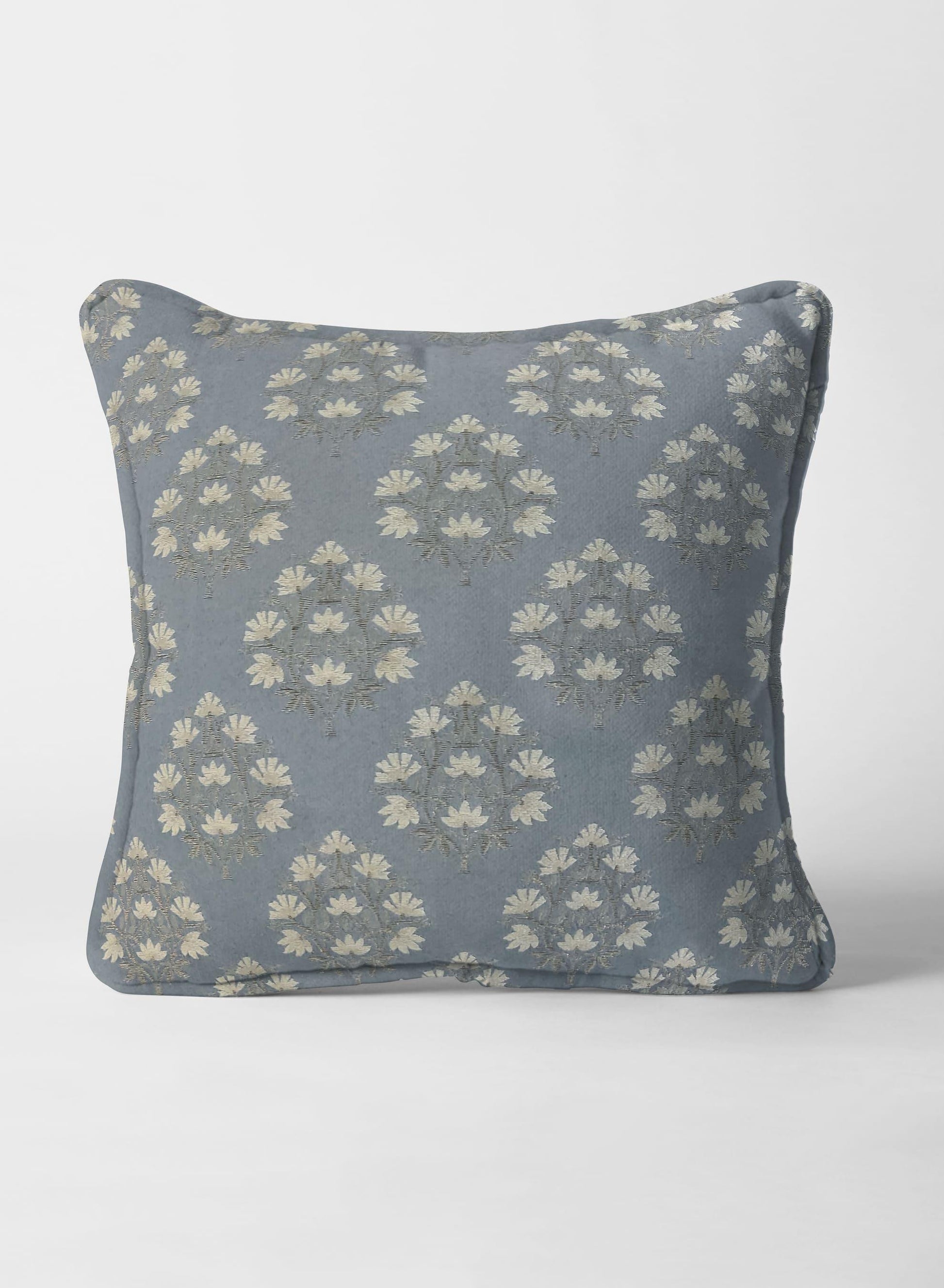 Flavia Cushion Cover | Turkish Blue - Home Crayonss