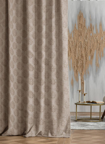 Flavia Jacquard Curtain | Cream