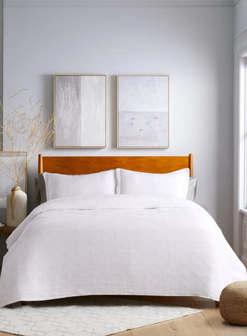 Cambric Bedspread Set | White