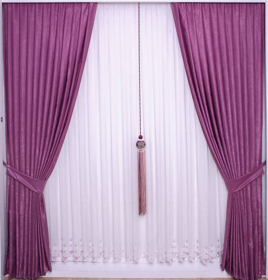 Velvet curtains