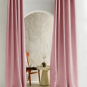 Cocoon Room Darkening Curtains | Deep Blush | Set of 2