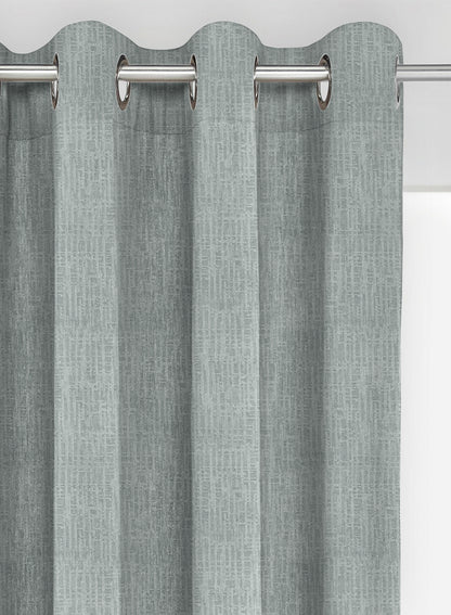 Elora Textured Blackout Curtains | Sea Green | Set of 2