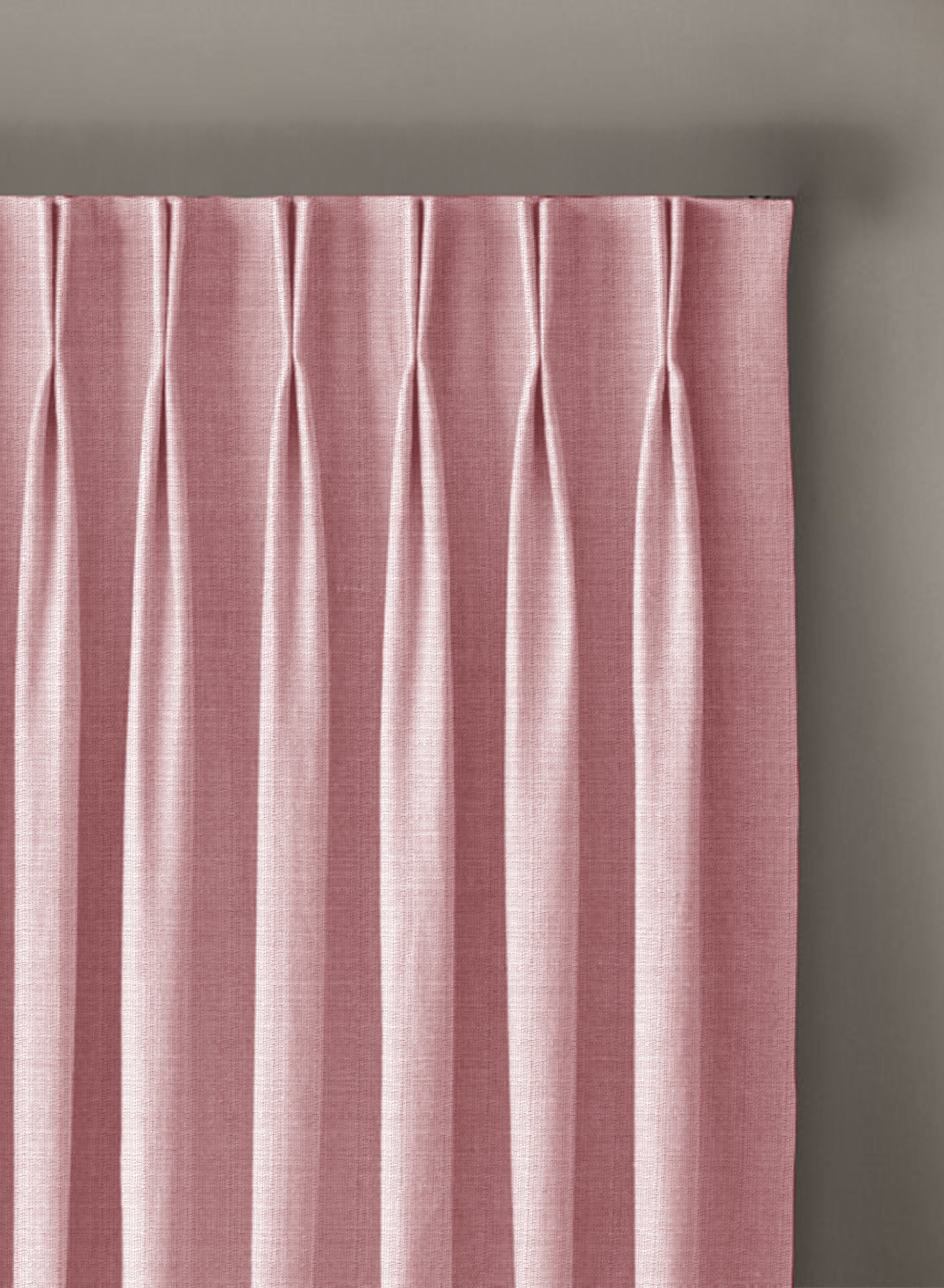 Cocoon Minimal Texture Room Darkening Curtains | Modern Aesthetic | Deep Blush | Set of 2 | Fully Customizable