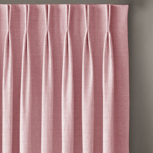 Cocoon Minimal Texture Room Darkening Curtains | Modern Aesthetic | Deep Blush | Set of 2 | Fully Customizable