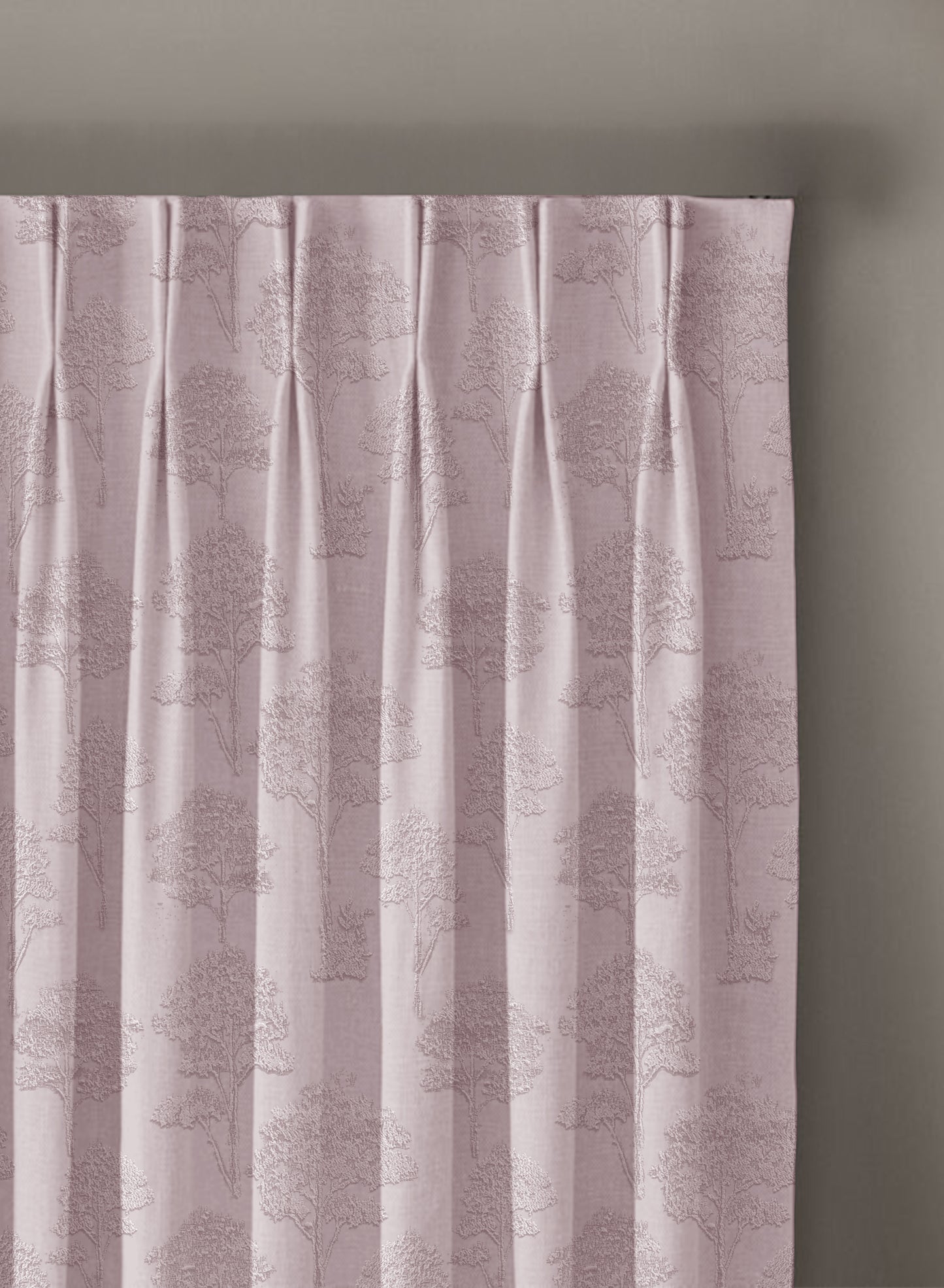 Bern Jacquard Room Darkening Curtains | Deep Blush | Set of 2 (Pattern 1)