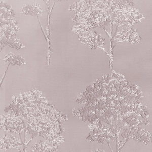Bern Jacquard Blackout Curtains | Scenic Tree Pattern & Total Light Block | Deep Blush | Set of 2 | Fully Customizable