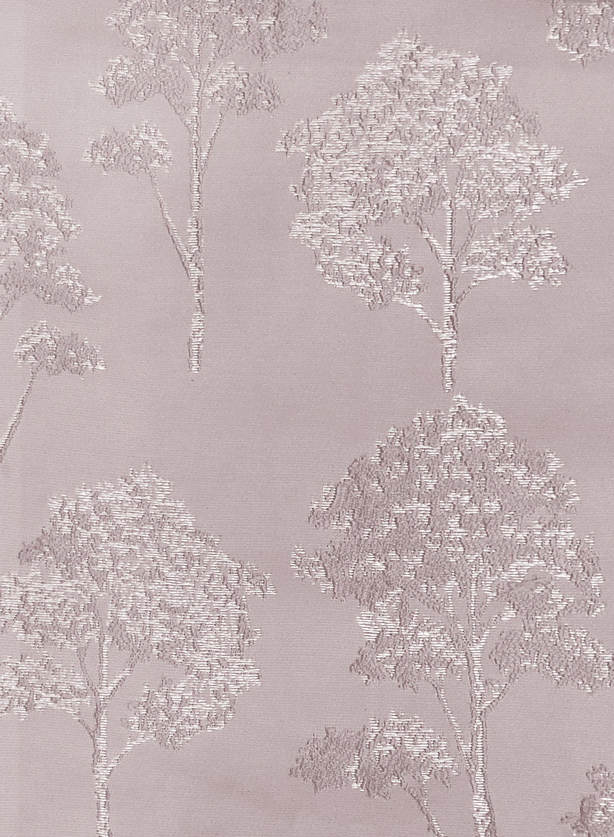 Bern Jacquard Blackout Curtains | Scenic Tree Pattern & Total Light Block | Deep Blush | Set of 2 | Fully Customizable