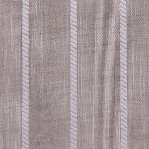 Evok Striped Sheer Curtains | Subtle Stripes & Soft Light Filter | Brown | Set of 2 | Fully Customizable