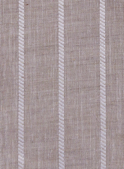 Evok Striped Sheer Curtains | Brown | Set of 2