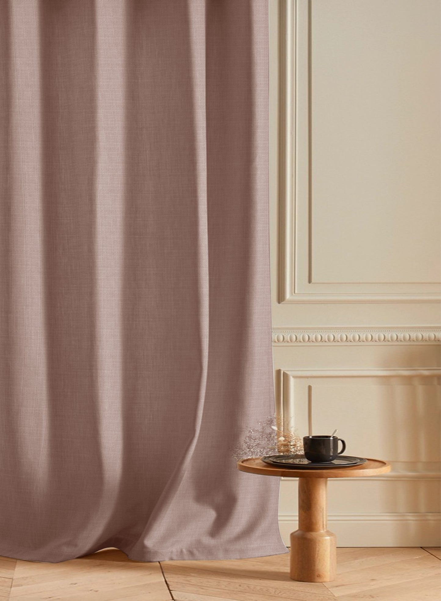 Cocoon Room Darkening Curtains | Pale Brown | Set of 2