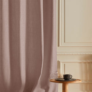 Cocoon Minimal Texture Room Darkening Curtains | Modern Aesthetic | Pale Brown | Set of 2 | Fully Customizable