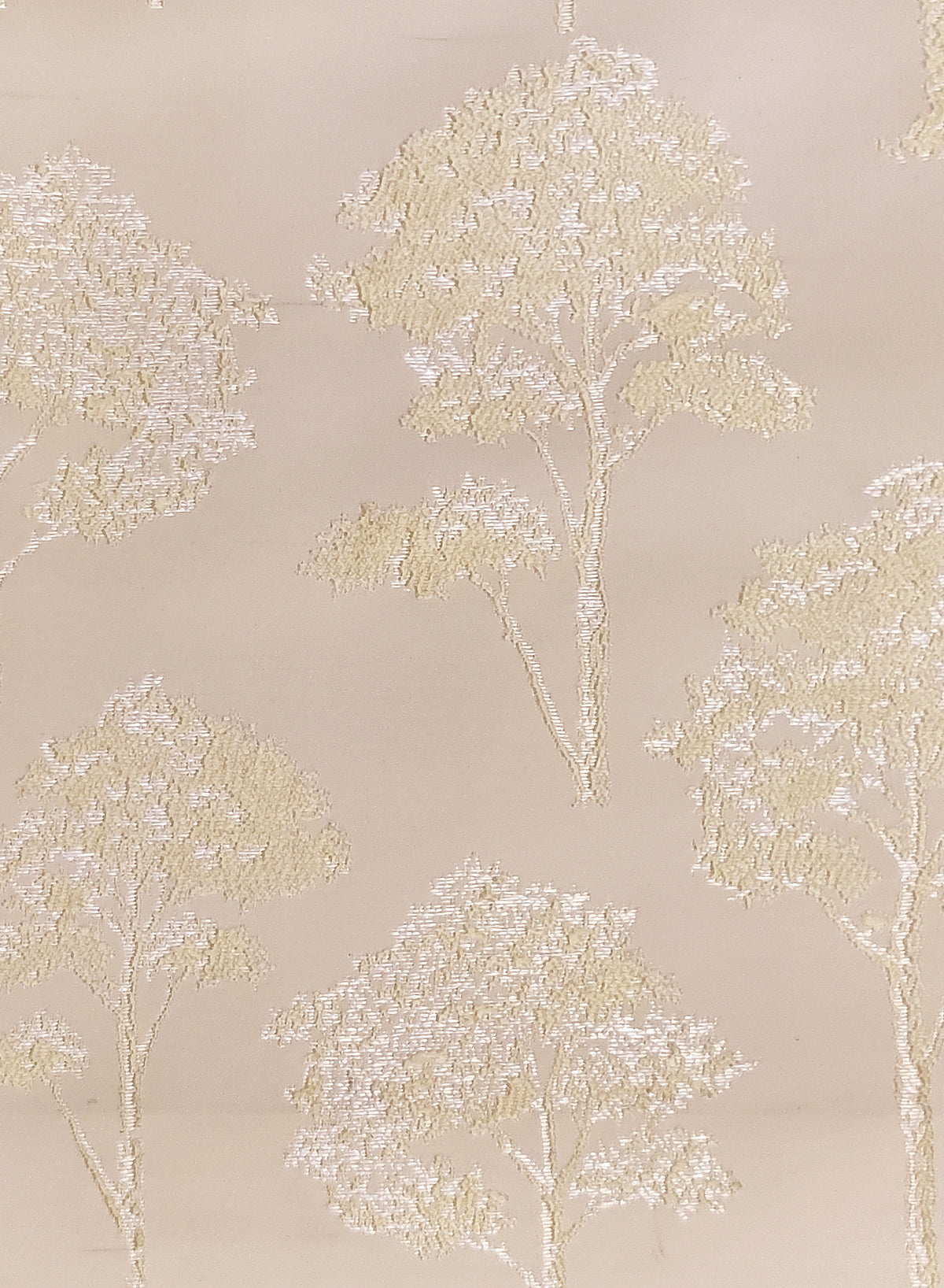 Bern Jacquard Blackout Curtains | Scenic Tree Pattern & Total Light Block | Pastel Yellow | Set of 2 | Fully Customizable