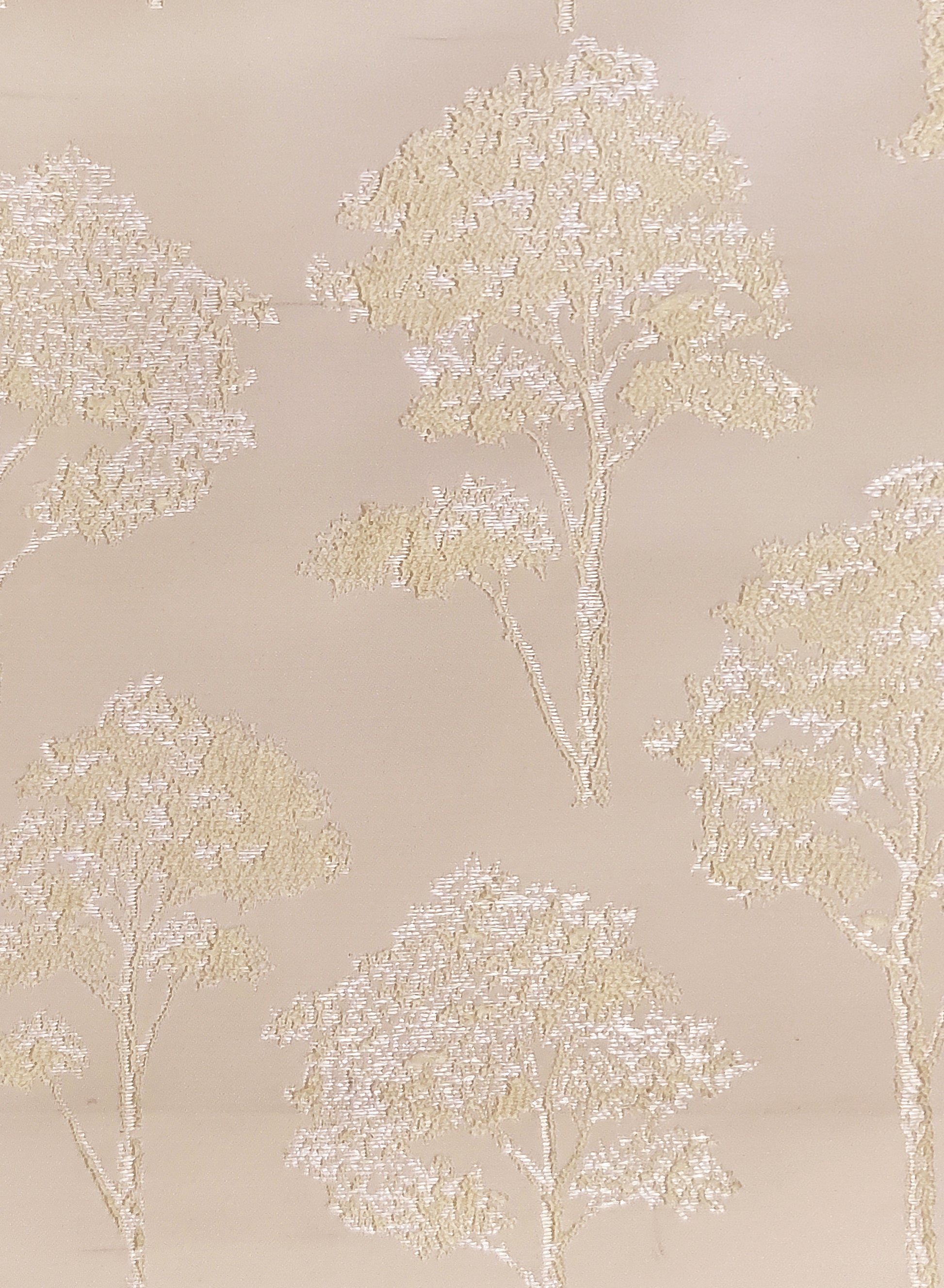 Bern Jacquard Room Darkening Curtains | Scenic Tree Pattern | Pastel Yellow | Set of 2 | Fully Customizable