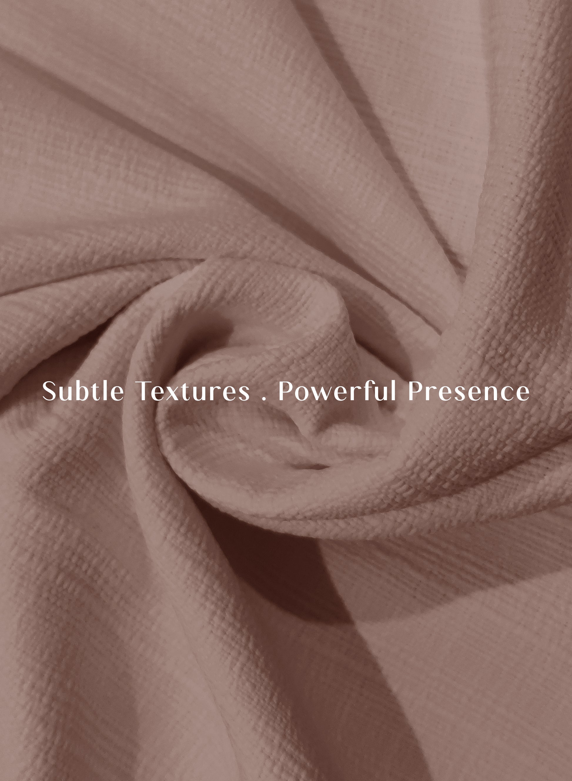 Cocoon Minimal Texture Room Darkening Curtains | Modern Aesthetic | Pale Brown | Set of 2 | Fully Customizable
