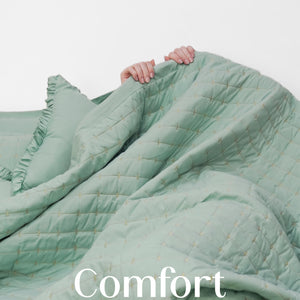 Home Crayons CloudTouch™ 8-Piece AC Bedding Set | Complete Bedroom Upgrade in One Set | Matcha Milk