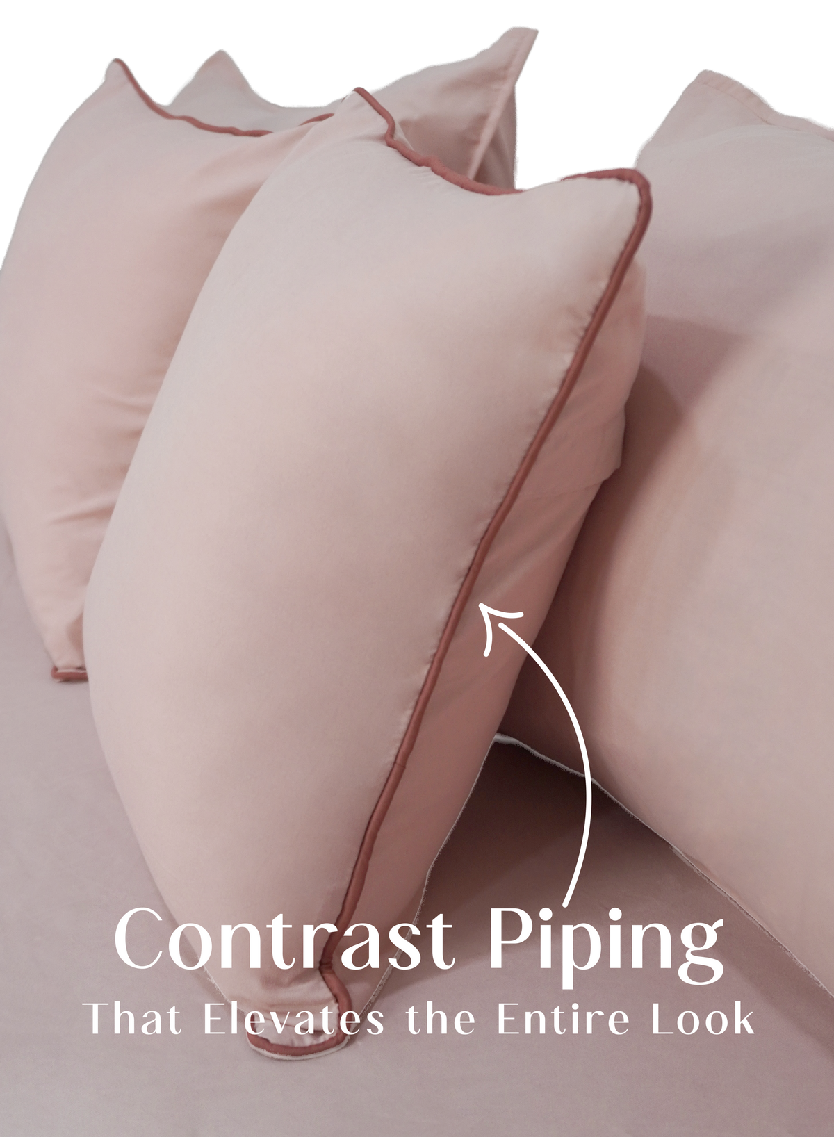 LuxeFit™ Fitted Bedsheet Set | Pearl Blush