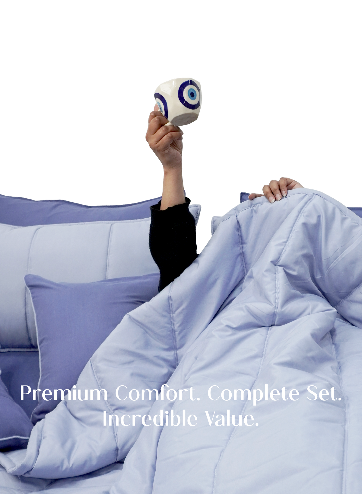 Cocoon 8-Piece Bedding Set | Lavender Haze