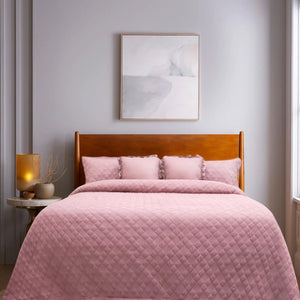 Home Crayons CloudTouch™ Comforter Set | All-Season | 33% Oversized | Includes 2 Pillow Covers & 2 Cushion Covers | Flamingo