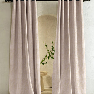 Bern Jacquard Room Darkening Curtains | Delicate Branch Embroidery | Pastel Yellow | Set of 2 | Fully Customizable