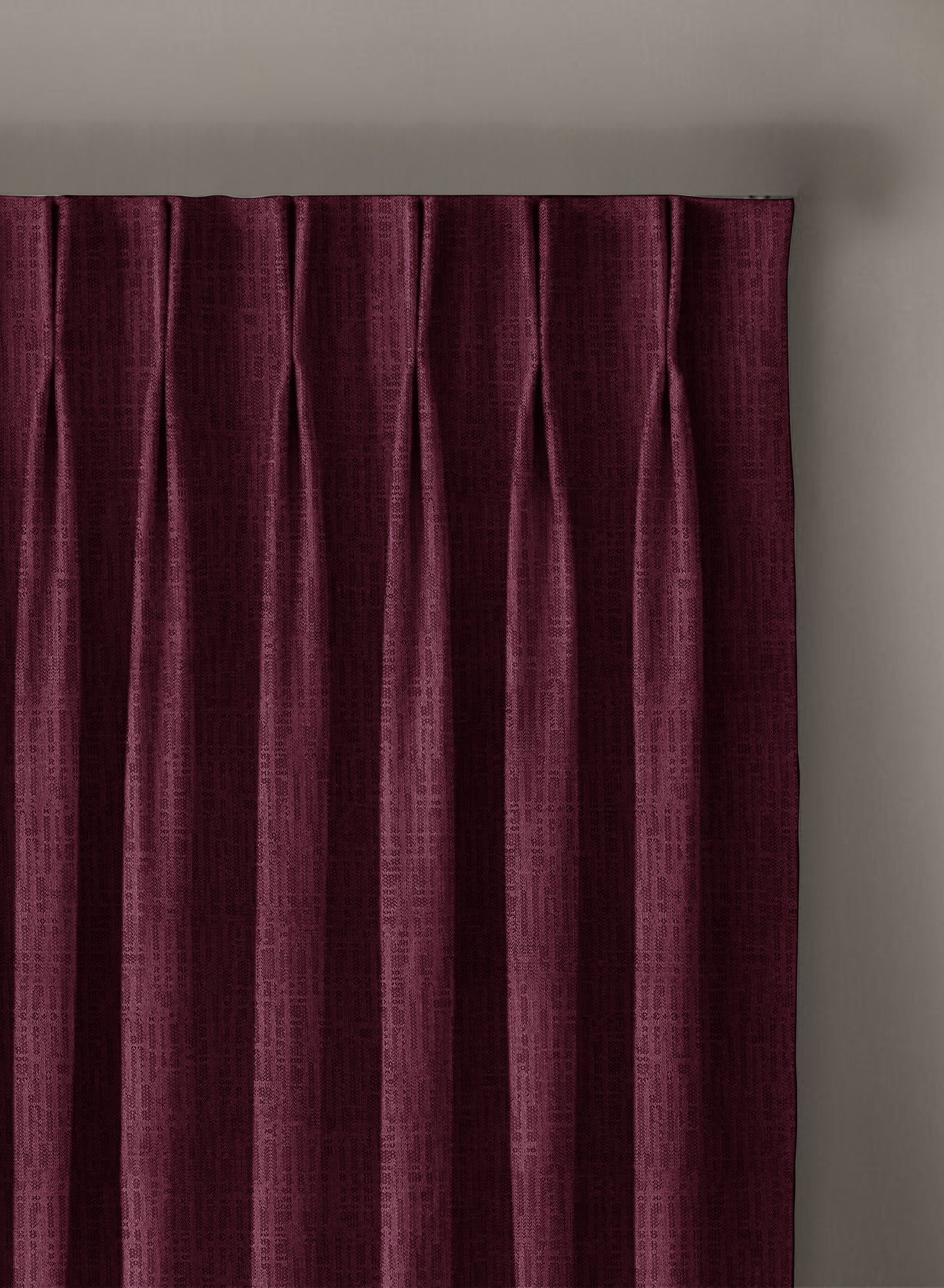 Elora Textured Blackout Curtains | Maroon | Set of 2