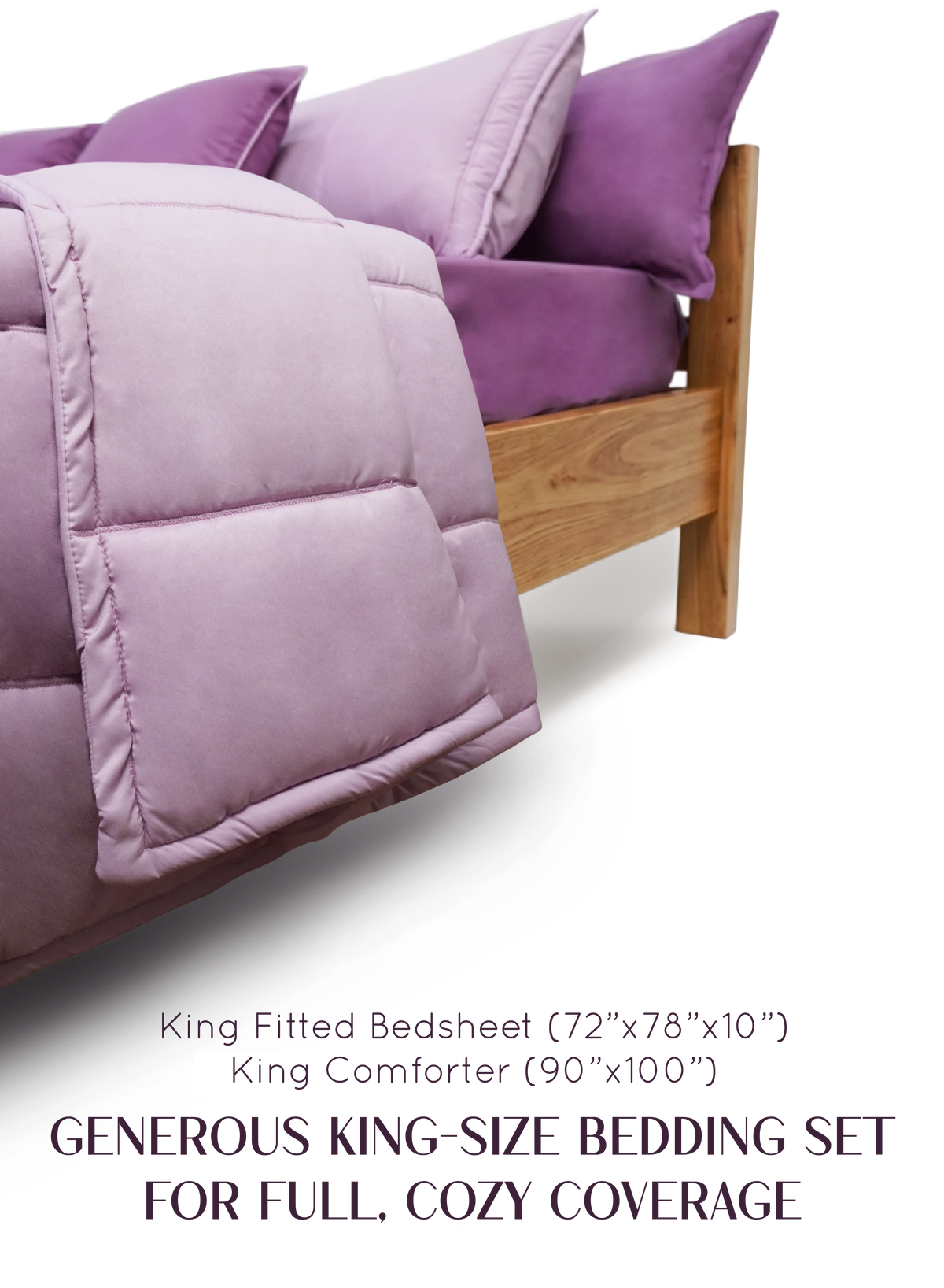 Cocoon 8-Piece Bedding Set | Lilac Daisy