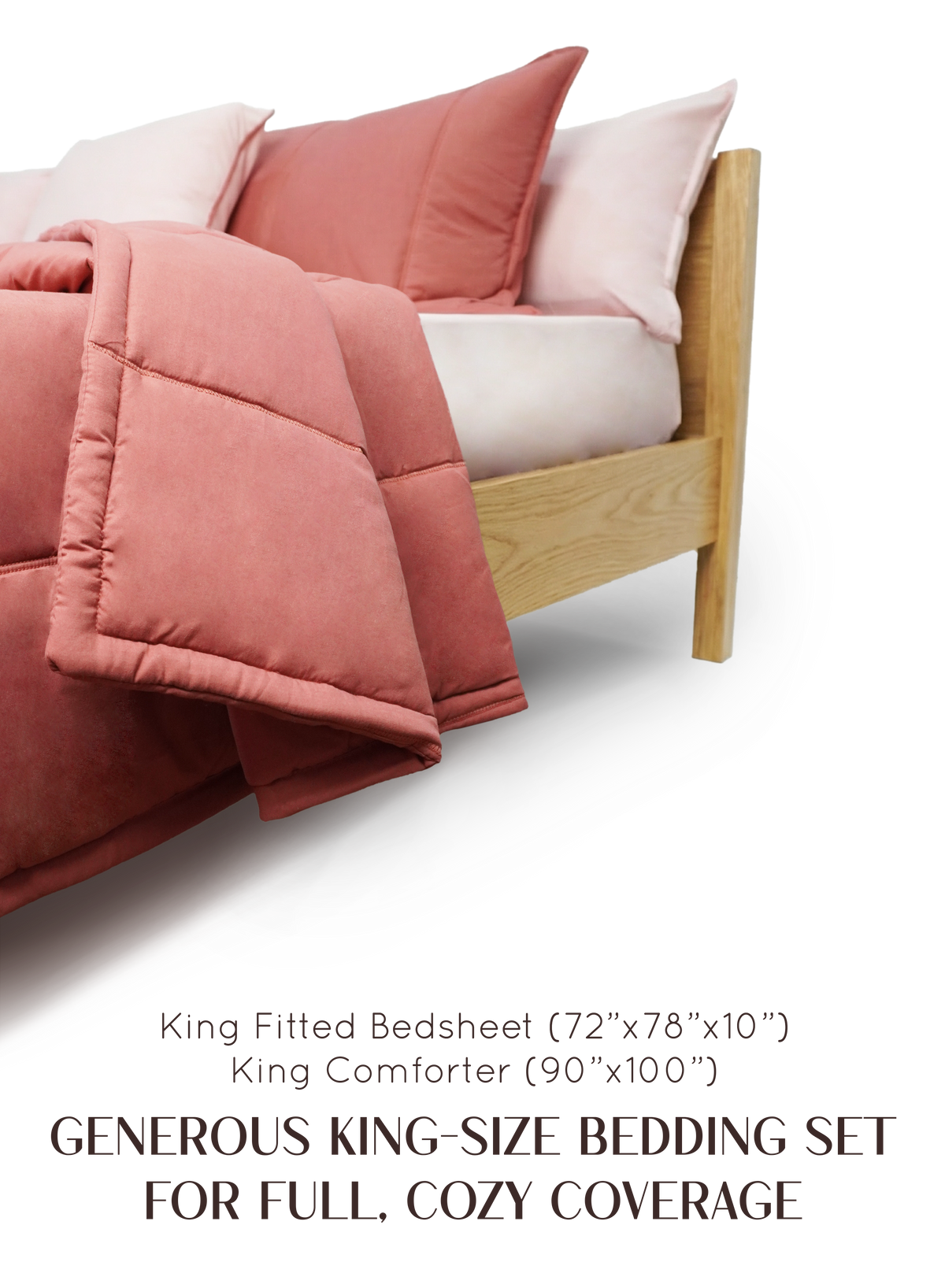Cocoon 8-Piece Bedding Set | Terracotta