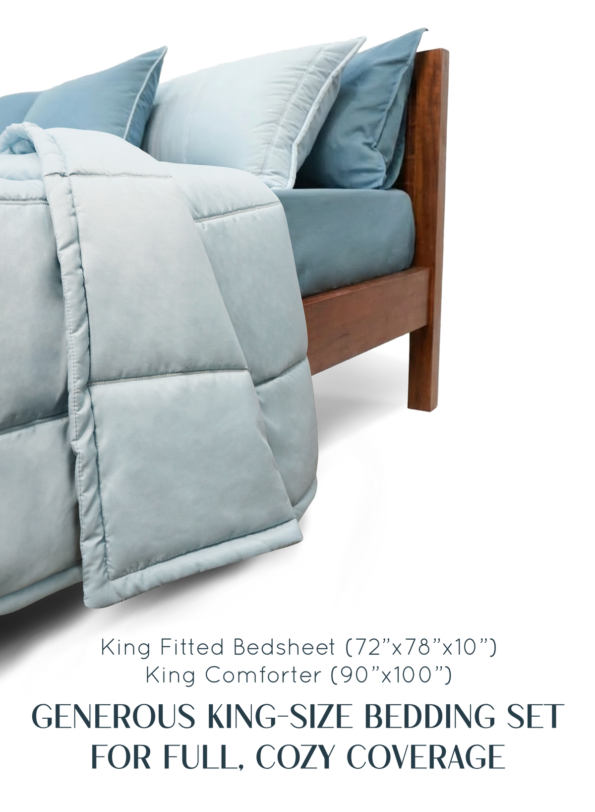 Cocoon 8-Piece Bedding Set | Blue Meadow
