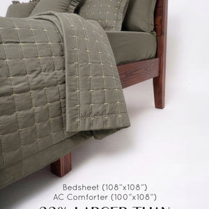 Home Crayons CloudTouch™ 8-Piece AC Bedding Set | Complete Bedroom Upgrade in One Set | Smoked Coffee