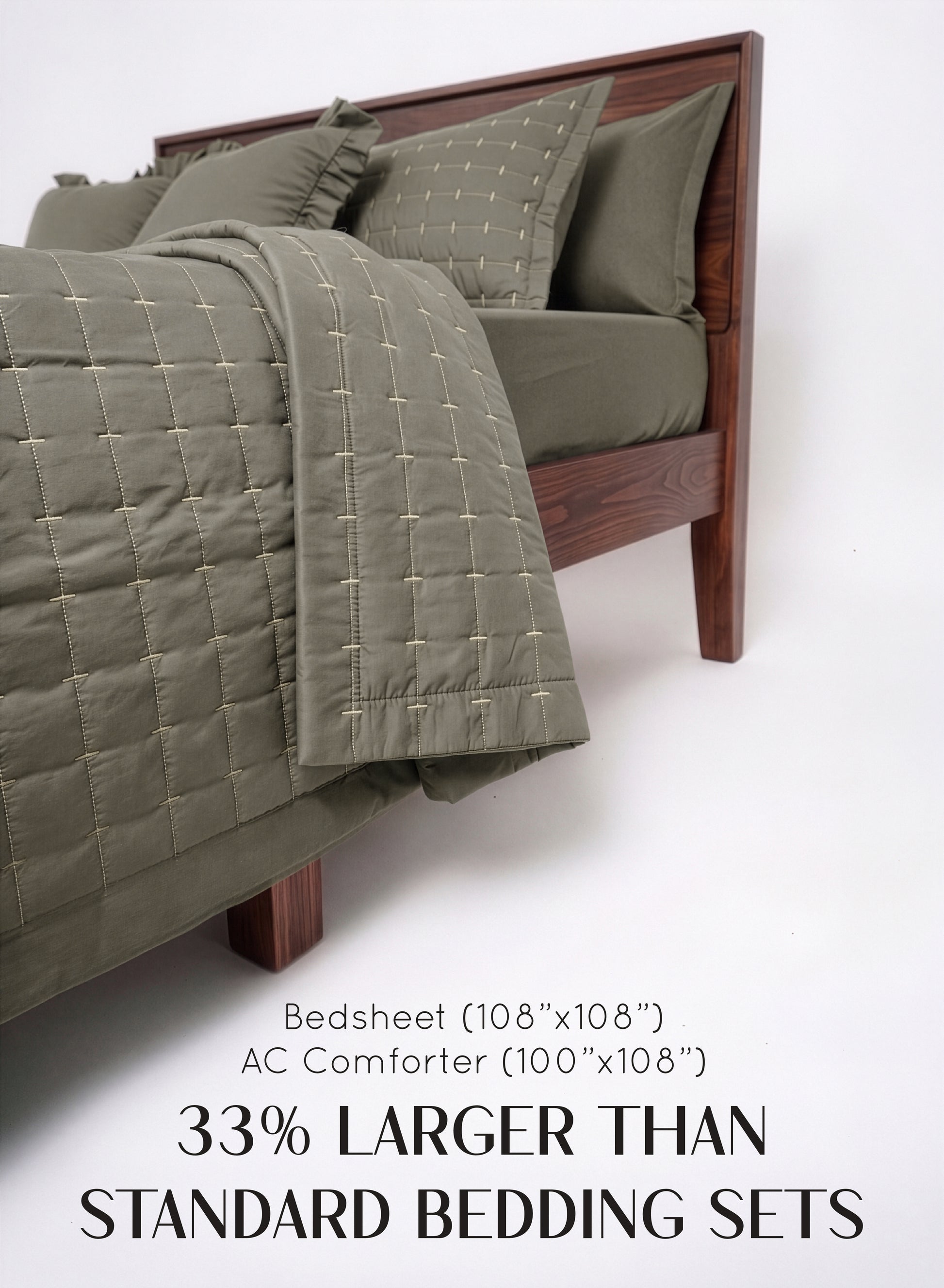 Home Crayons CloudTouch™ 8-Piece AC Bedding Set | Complete Bedroom Upgrade in One Set | Smoked Coffee