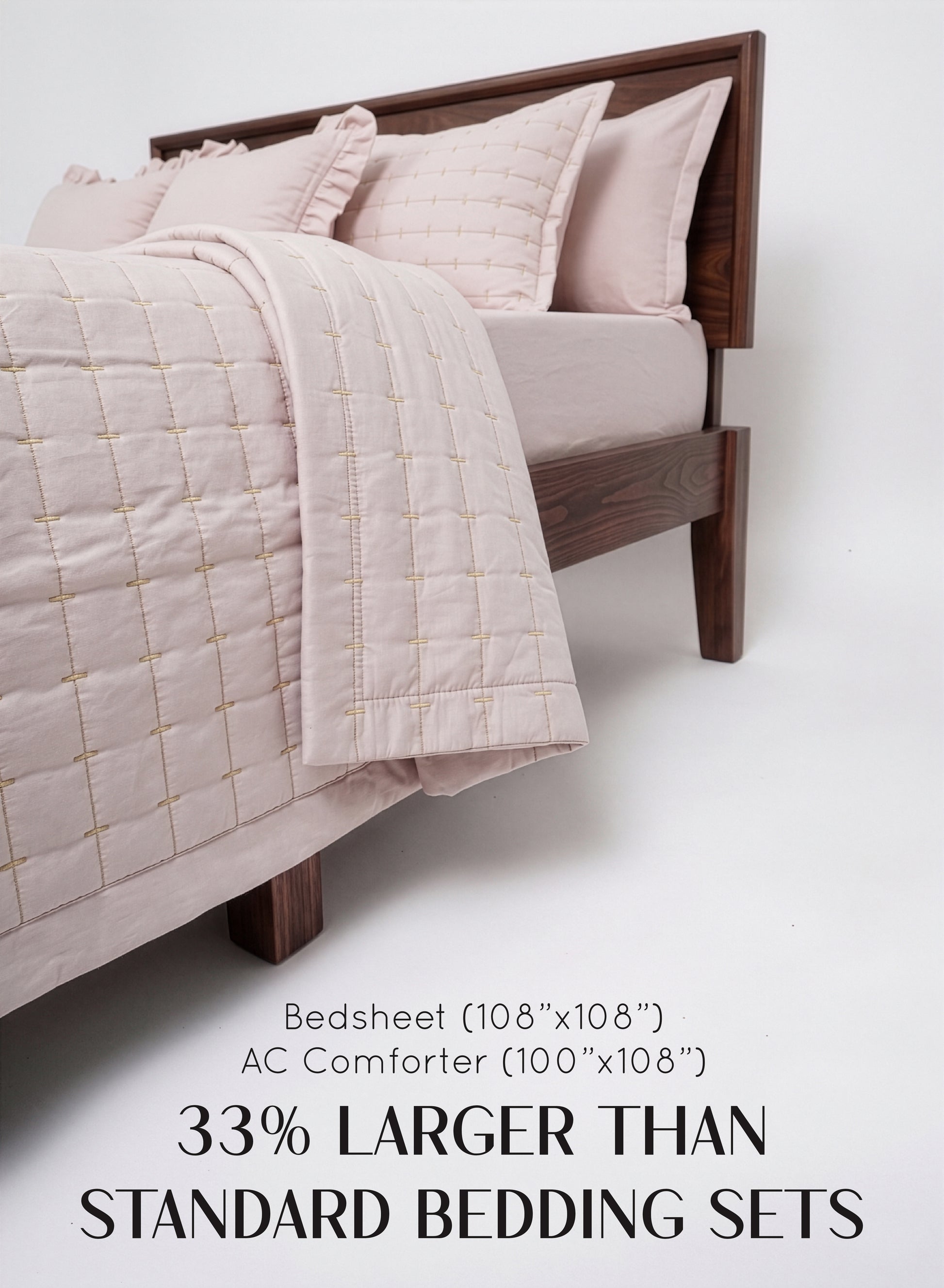Home Crayons CloudTouch™ 8-Piece AC Bedding Set | Complete Bedroom Upgrade in One Set | Sakura Blush