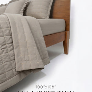 Home Crayons CloudTouch™ 5-Piece AC Comforter Set | 33% Oversized | Includes 2 Pillow & 2 Cushion Covers | Latte Crème