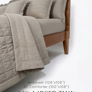 Home Crayons CloudTouch™ 8-Piece AC Bedding Set | Complete Bedroom Upgrade in One Set | Latte Crème