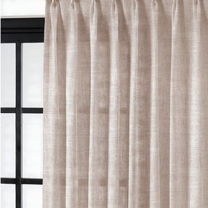 Amore Plain Sheer Curtains | Airy Elegance & Soft Light Filter | Beige | Set of 2 | Fully Customizable