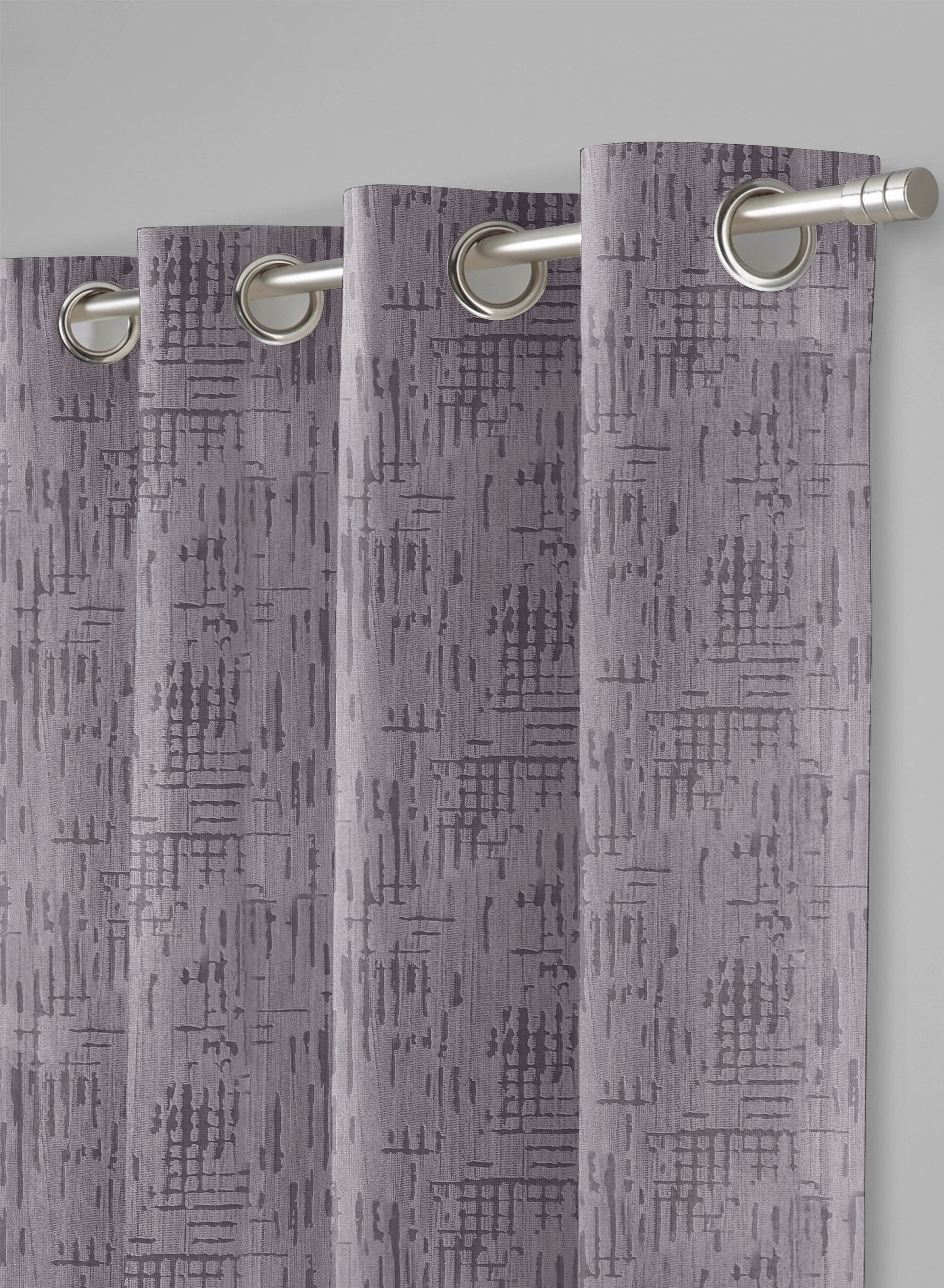 Elsa Textured Room Darkening Curtains | Gray | Set of 2