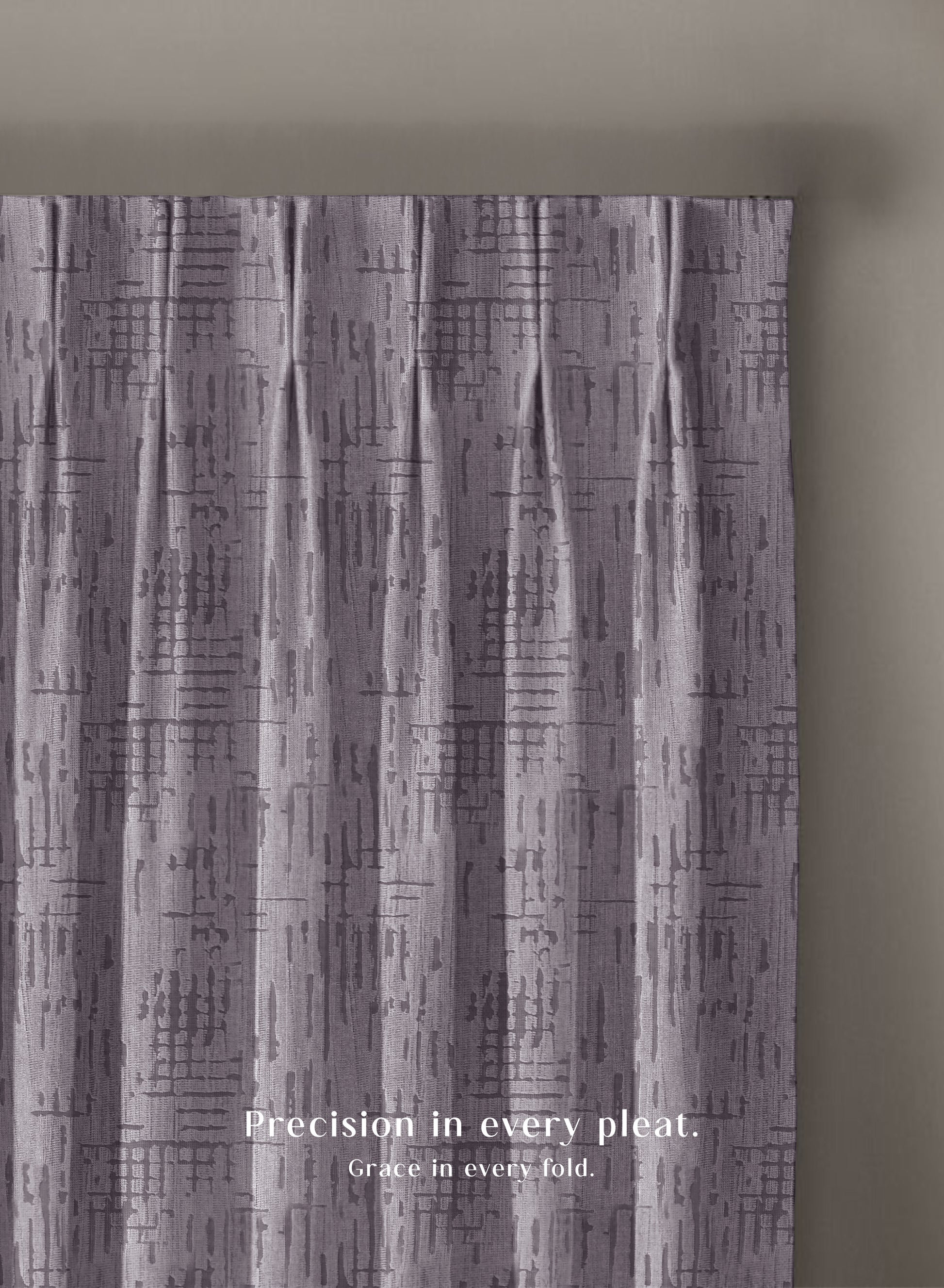 Elsa Textured Room Darkening Curtains | Modern Aesthetic | Gray | Set of 2 | Fully Customizable