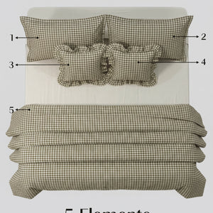 Crayonic™ 5-Piece AC Comforter Set | Signature Designer Comforter Set | Olivewood