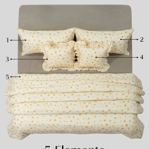 Crayonic™ 5-Piece AC Comforter Set | Signature Designer Comforter Set | Butter Pop