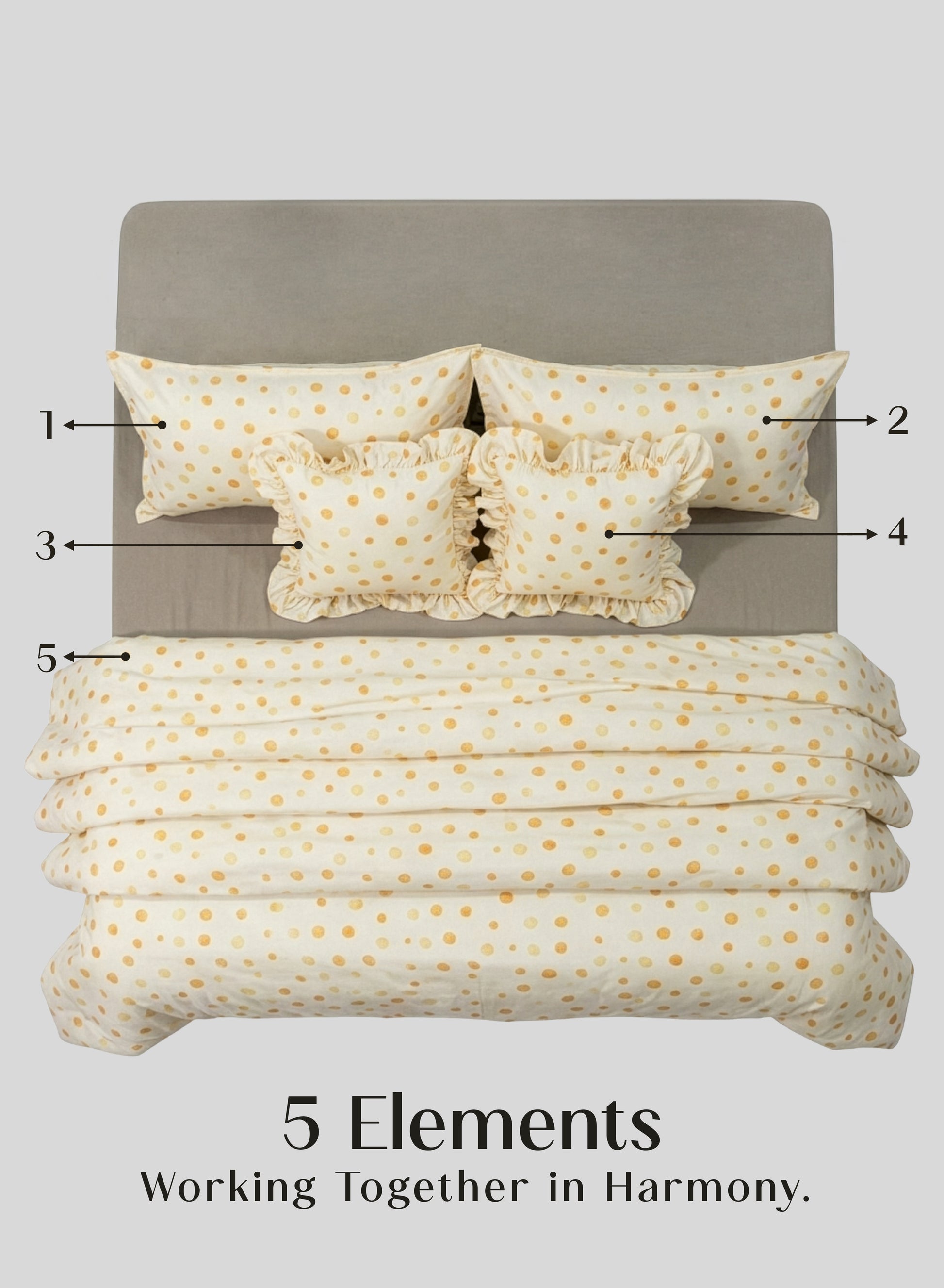 Crayonic™ 5-Piece AC Comforter Set | Signature Designer Comforter Set | Butter Pop