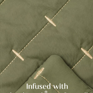 Home Crayons CloudTouch™ 5-Piece AC Comforter Set | 33% Oversized | Includes 2 Pillow & 2 Cushion Covers | Olive Grove