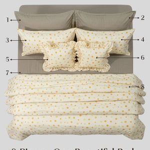 Crayonic™ 8-Piece AC Bedding Set | Signature Designer Bedding for AC Rooms | Butter Pop